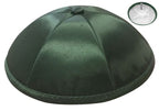 Dark Green Deluxe Satin Kippah