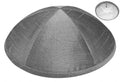 Grey Raw Silk Kippah
