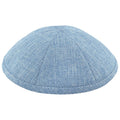 Light Blue Burlap Kippah