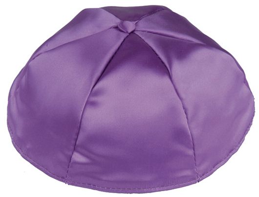 Medium Purple Satin Kippah