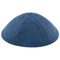 Navy Burlap Kippah