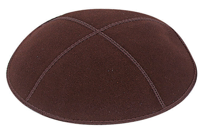 Brown Suede Kippah