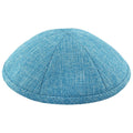 Turquoise Burlap Kippah
